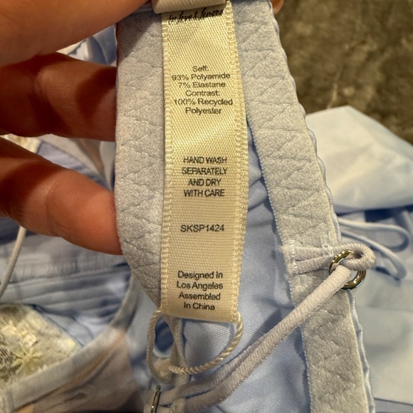 New! For Love and Lemons Paloma Satin Slip Dress blue 31241 - Picture 4 of 16